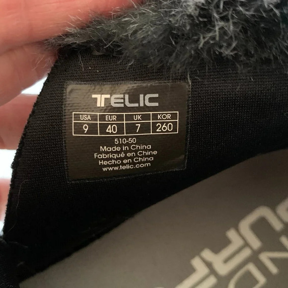 TELIC Women's Apres-Ski Recovery Comfort Boots 510 Granite Size 9 Vegan Friendly - Picture 10 of 10